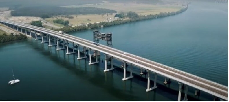 bridge over the clarence river at harwood